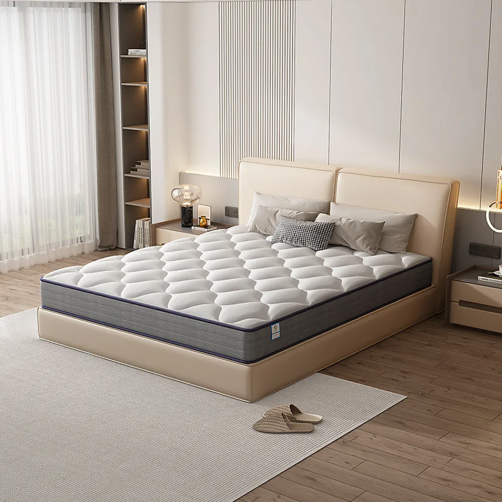 Teeno Matelas a Memoire 90x190cm de Forme en Mousse et Ressorts, Épaisseur20 cm* Matelas