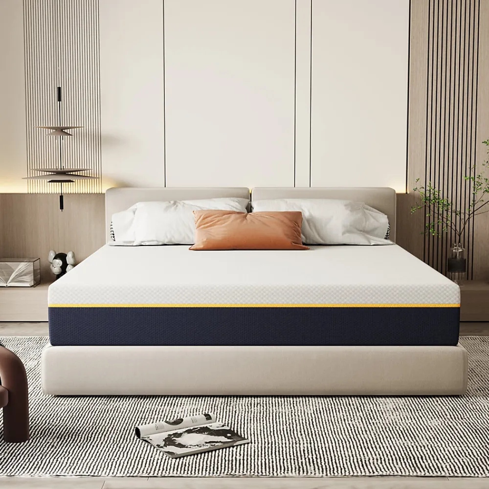 Matelas adulte double en mousse, 140x200 cm, 21 cm d'épaisseur>Teeno Clearance