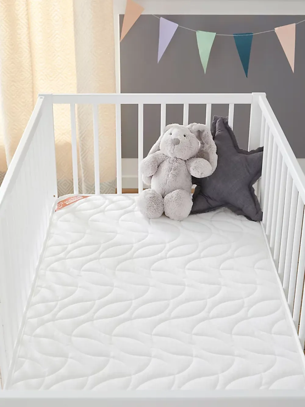 Babysom Matelas Bébé Climatisé - 1 Face Été Fraîche et 1 Face Hiver Ouatinée - Anti-acarien - Oeko-Tex - Fabrication française* Matelas