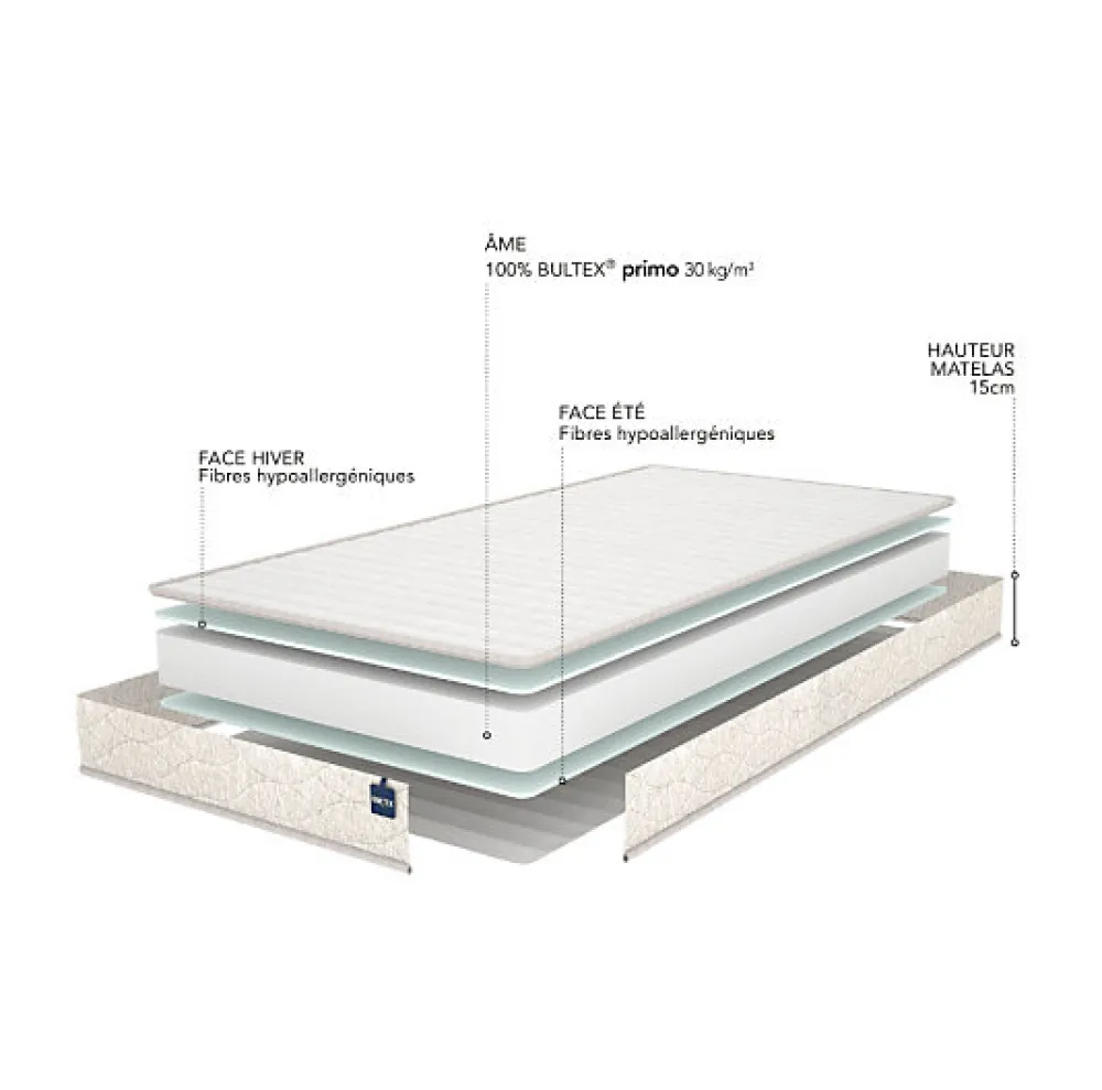 Bultex Matelas FAIR 2 90x200 Mousse* Matelas