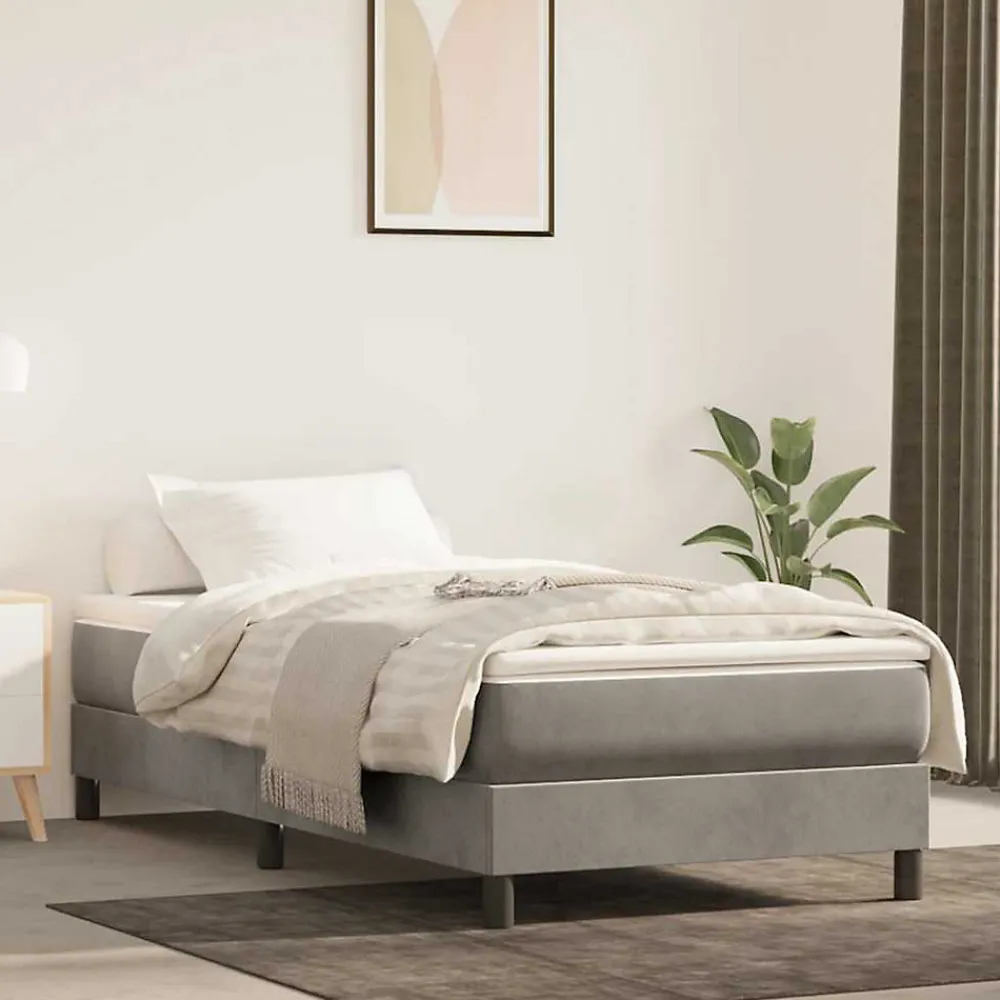 Matelas de lit à ressorts ensachés fermeté moyenne 80x210x20 cm velours>Vidaxl Discount