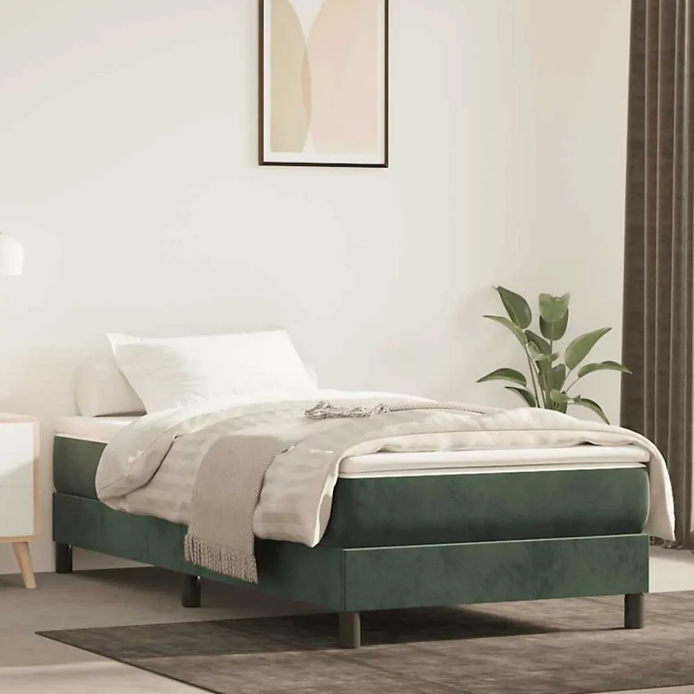 Vidaxl Matelas de lit à ressorts ensachés fermeté moyenne 80x220x20 cm velours* Matelas