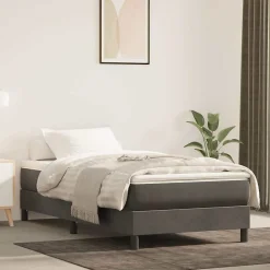 Matelas de lit à ressorts ensachés fermeté moyenne 100x210x20 cm velours>Vidaxl Outlet