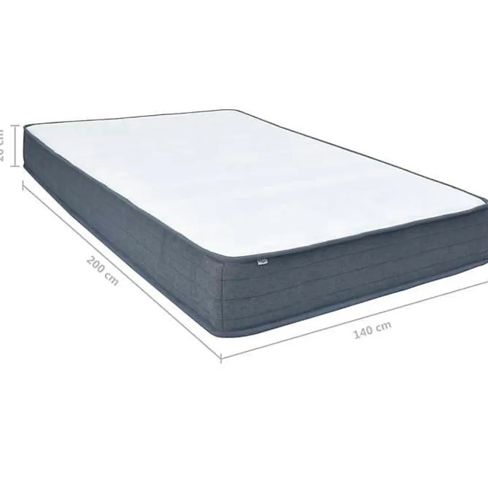 Matelas de sommier tapissier - - 140x200 cm - Ressorts ensachés - Mousse à mémoire de forme>Vidaxl Best