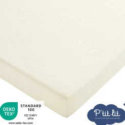 Matelas de Voyage Bébé - 60x120 cm - Pliant - Epaisseur 7 cm : Moelleux et confortable - Idéal pour couchage d'appoint><noscript><img width=