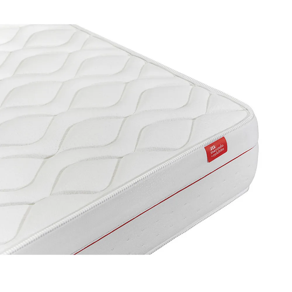 Matelas Deluxe Orthopédique 190 x 140 cm, 27 cm. Ressorts ensachés et viscoélastique, réversible, soutien medium, tissu respirant.>Mercado Do Colchão Discount