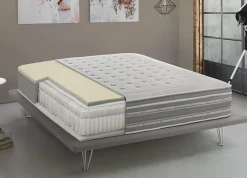 Talamo Italia Matelas double Dgiudic, orthopédique en mousse à mémoire de forme et microressorts ensachés,, 120x190h37 cm* Matelas