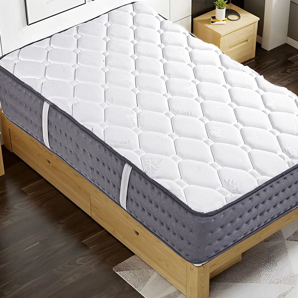Juanio Matelas ELYA en mousse, réversible 3D avec face été/ hiver, mémoire de forme, indépendance du couchage- 90 X 190 X 20 cm* Matelas