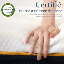 Teeno Matelas en mousse à mémoire de forme 90 x 200 cm , épaisseur 17 cm* Matelas