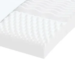 Vidaxl Matelas en mousse blanc 120x210 cm 7 zones dureté 20 ILD* Matelas