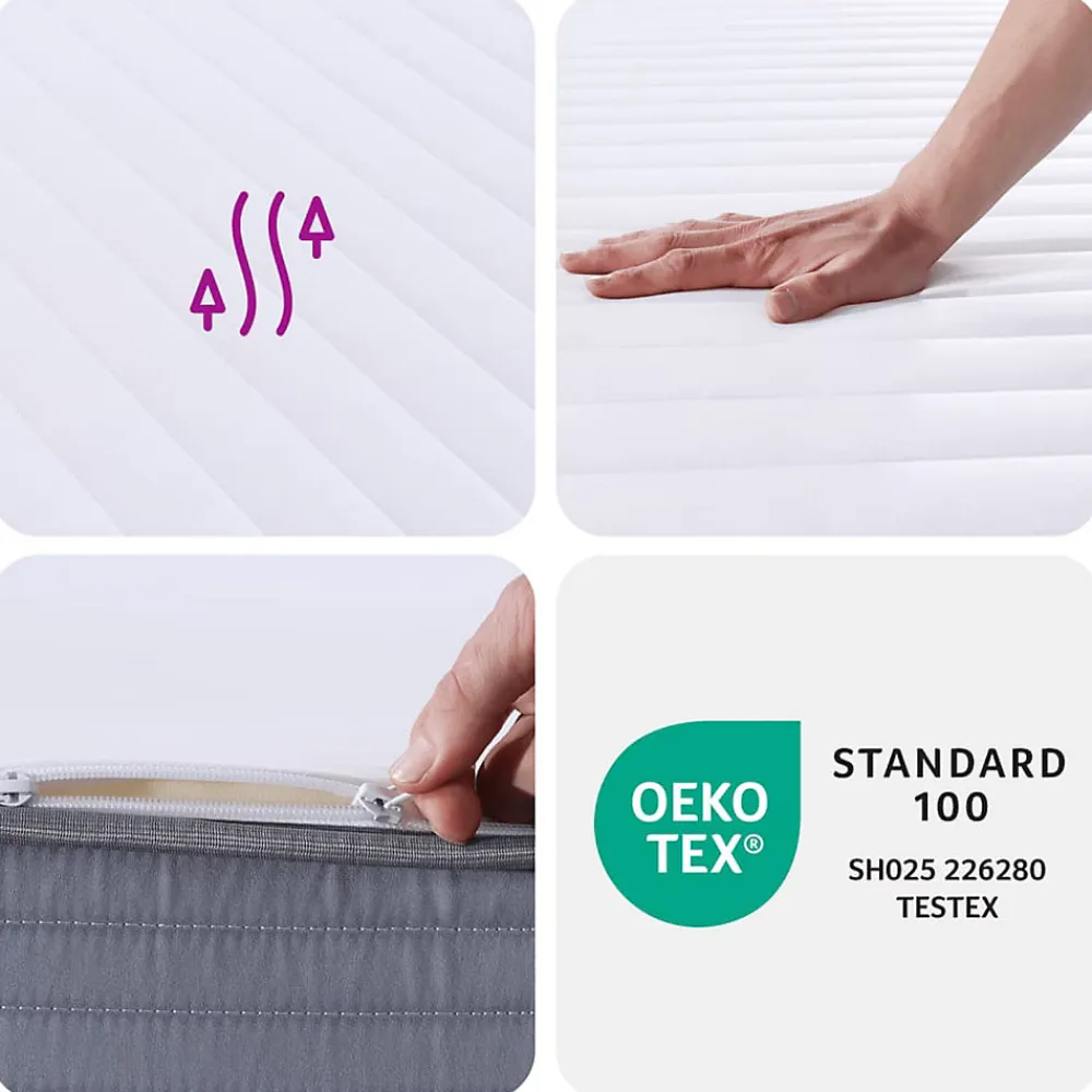 Matelas en mousse moyennement doux 200x200 cm>Vidaxl