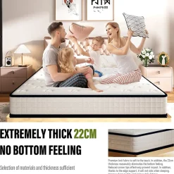 Teeno Matelas en mousse 160x200cm, Épaisseur 22 cm* Matelas