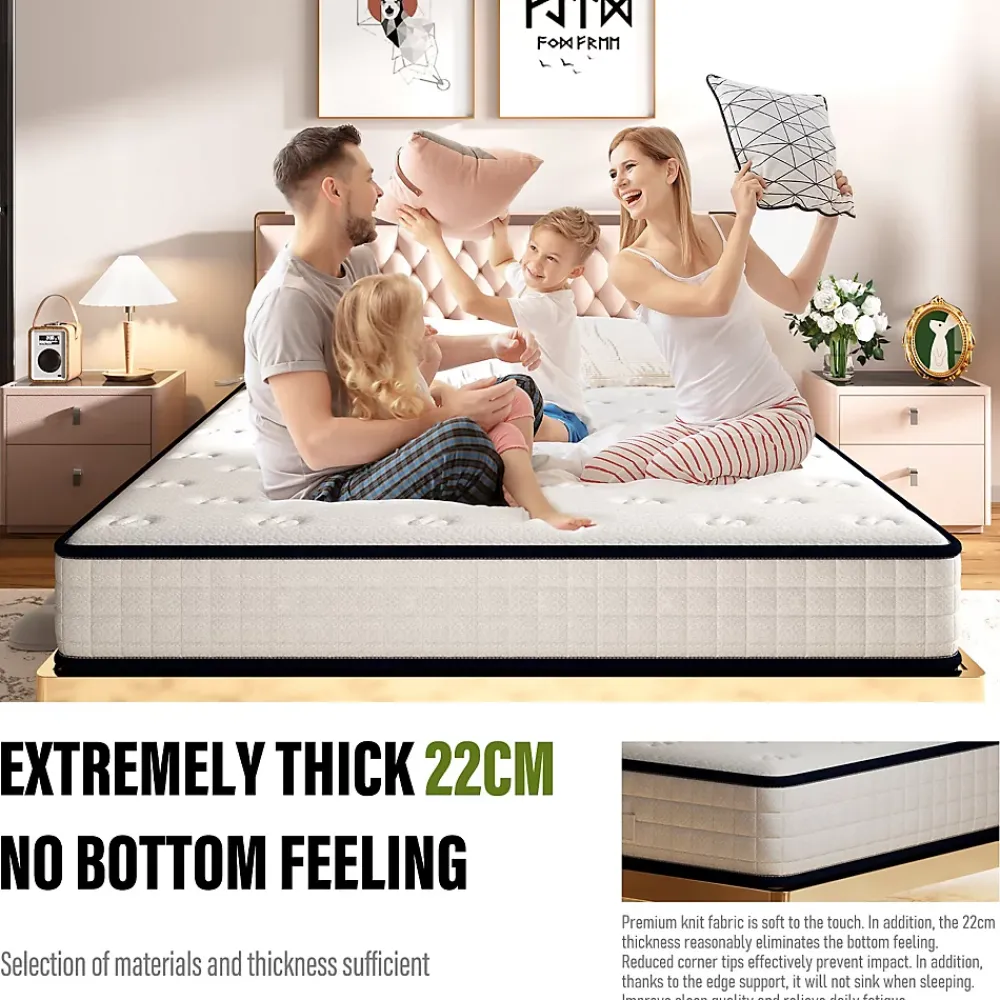 Teeno Matelas en mousse 160x200cm, Épaisseur 22 cm* Matelas