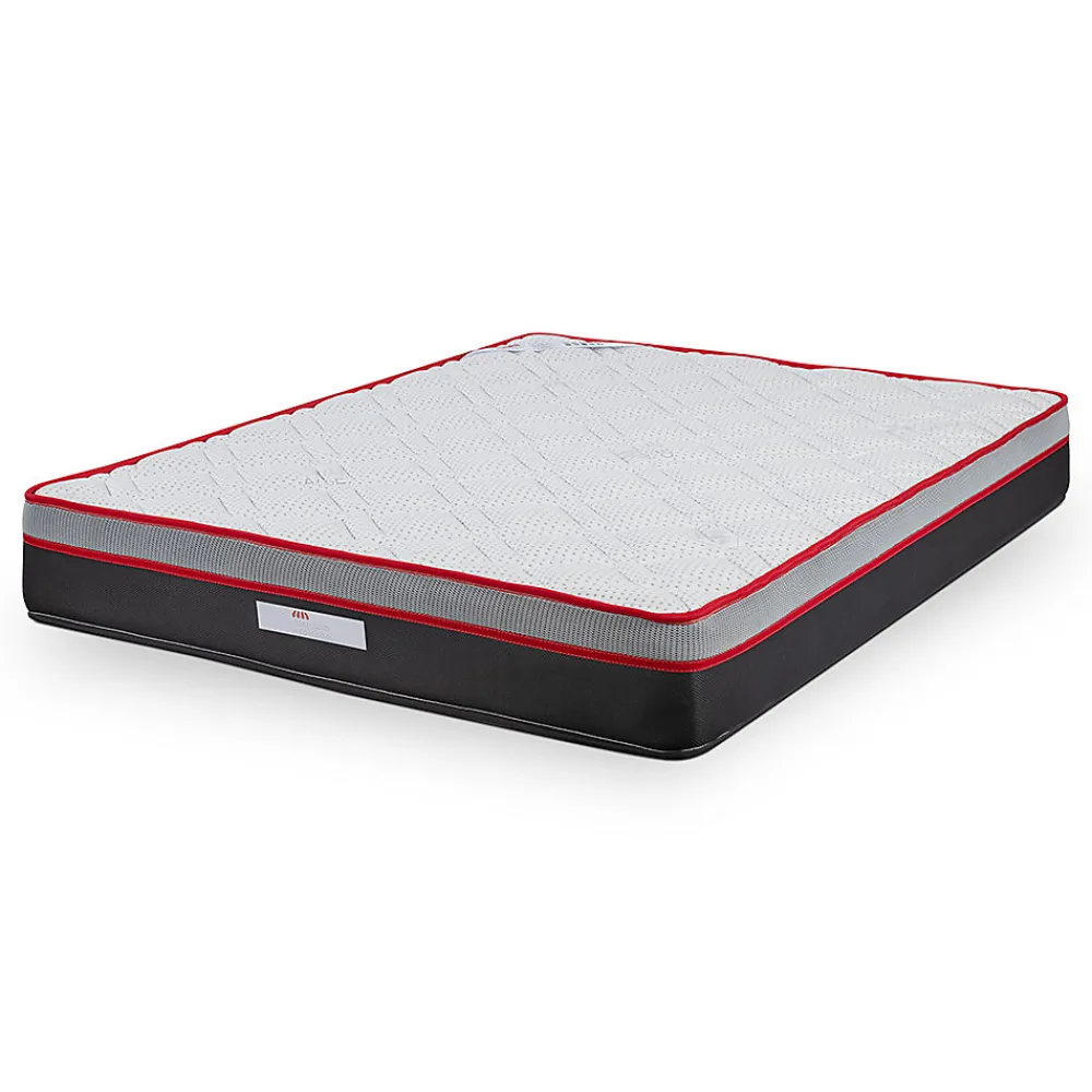 Matelas Energy I - 23 cm, mousse viscoélastique, fermeté moyenne, bloc 25 RS, tissu 3D, anti-acariens.>Mercado Do Colchão New