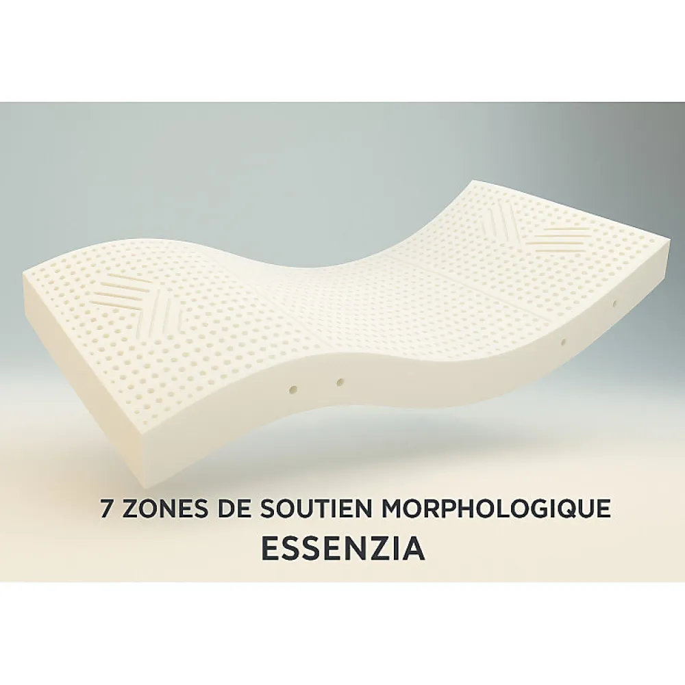 Essenzia Matelas MORPHOZONE 210 Relax 150x220 Latex* Matelas
