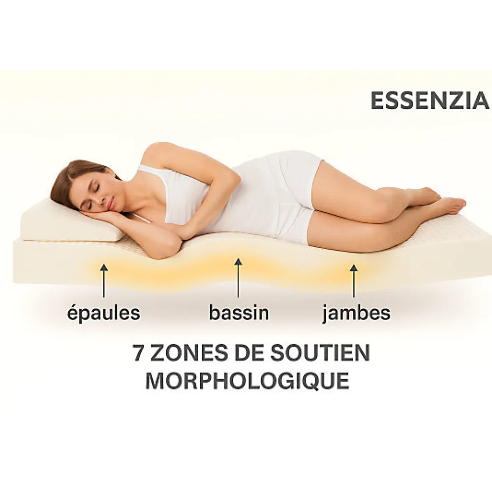 Essenzia Matelas MORPHOZONE 190 180x200 Latex* Matelas