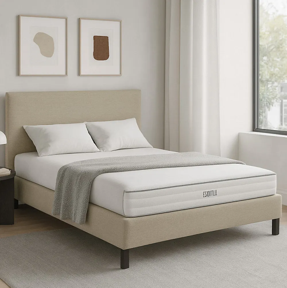 Essenzia Matelas SPRING 600 SLIM 17 cm 110x220 Ressorts* Matelas