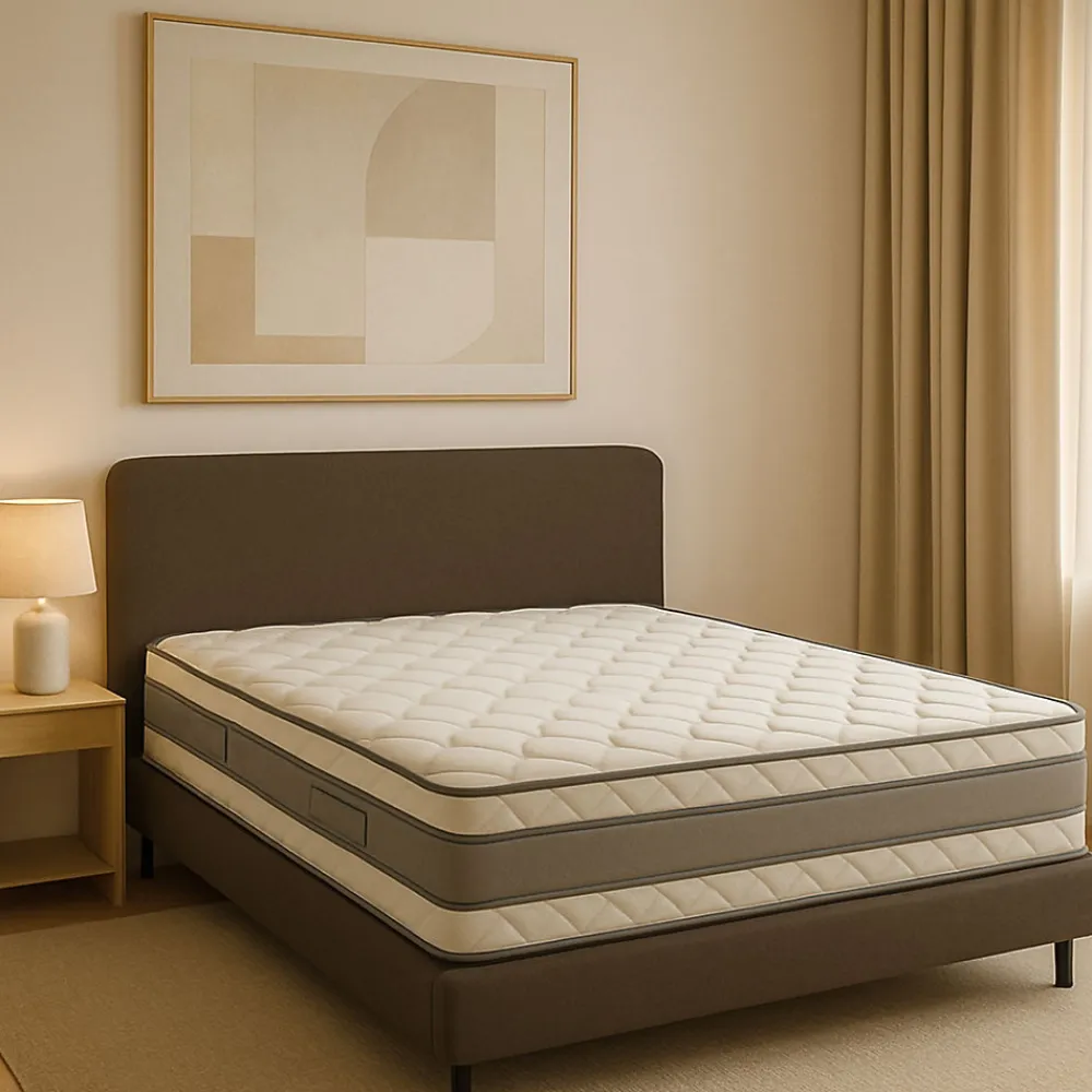matelas face de contact Mémoire de Forme 62 Kg/m3 100x200 x 21 cm Très Ferme - 7 Zones de Confort - Noyau Aertech+ 35 Kg/m3 HR Hau>Provence Literie Outlet
