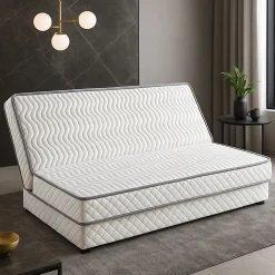 Matelas ferme clic clac 130x190 15 cm - dim assise 60 cm - 5 zones de confort - usage quotidien - confort optimal - facile entret>Provence Literie New