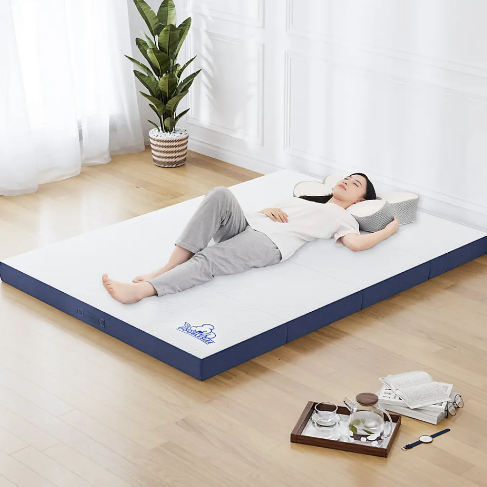 Matelas futon pliable en mousse à mémoire de forme 60 x 190 x 10 CM>Rattantree New