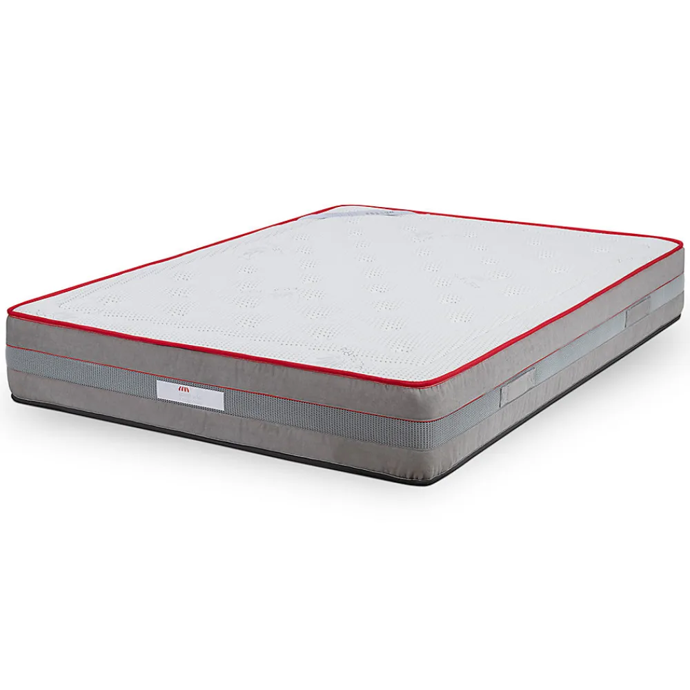 Matelas Luxury - ressorts ensachés et mousse viscoélastique, tissu Aloe Vera, 1400 x 1900 mm, ép. 27 cm>Mercado Do Colchão Hot