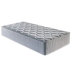 Literie Julien Matelas Marie a Ressorts Ensaches + 3,5 cm matelas face de contact latex en 70 Kg/m3-90x190 Hauteur +/- 25,5 cm - Accueil Moelleux* Matelas