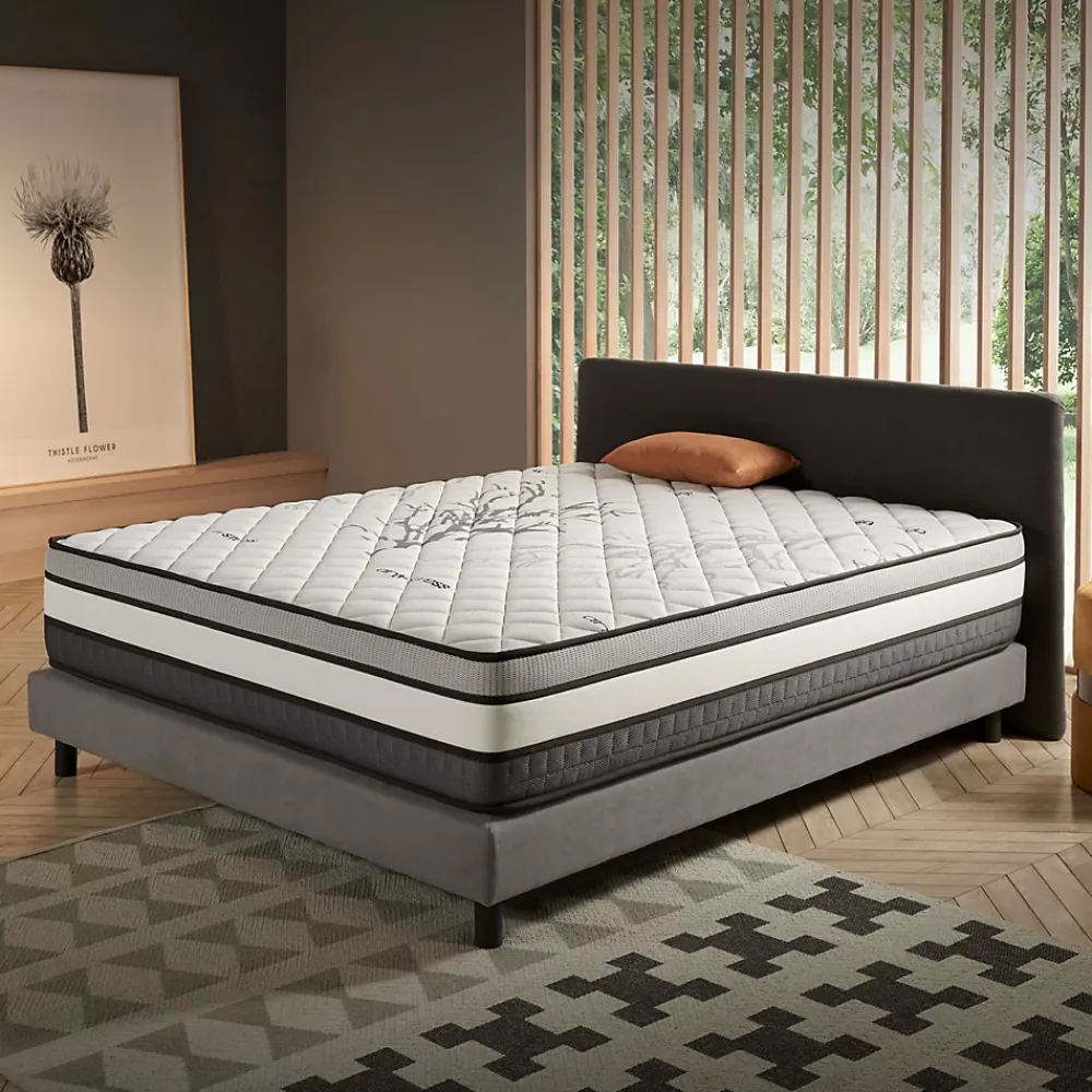 Naturalex Matelas Mémoire de Forme Trilux - 160x200 - 30 cm - Confort Ferme - 7 zones - Blue Latex - Réversible - Hypoallergénique* Matelas