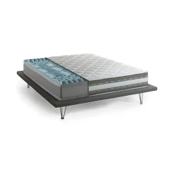 Talamo Italia Matelas mousse 160x190 cm accueil dynamique soutien medium epaisseur 27 cm Non specifie zones housse de matelas* Matelas