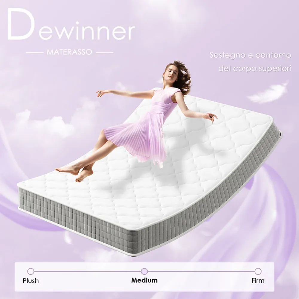 Teeno Matelas mousse 90x190 cm,Épaisseur 30 cm,Fermeté Moyenne,Respirant et Réversible* Matelas
