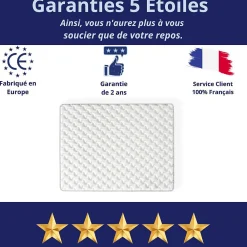 Matelas Mousse 140x190 Elegance, Ferme, Réversible, Côté Été/hiver, H18 Cm><noscript><img width=