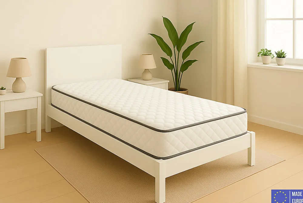 Matelas Mousse 90x190 Florida, Ferme, Réversible, Côté Été/hiver, H20 Cm>Dagostino Home Outlet