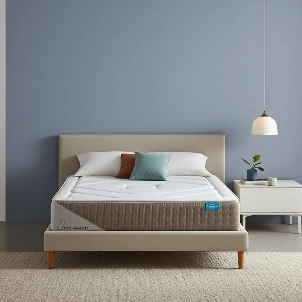 Matelas Nature Cloud Graph Taille 190 x 150 cm Hauteur 28 cm>Leafsleep