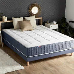 Matelas ressort 7 zones mémoire forme 160x200><noscript><img width=