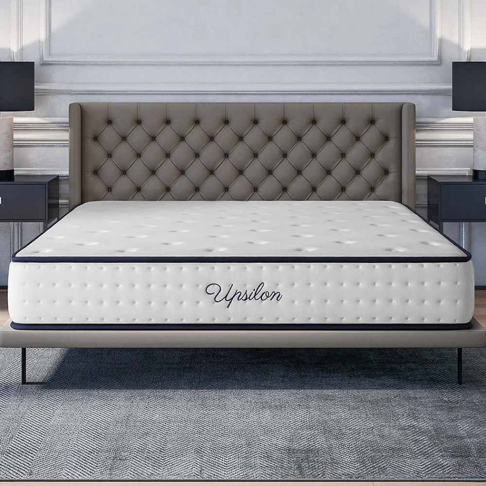 Matelas ressorts - 160x200 - 24 cm - Hybride - Blue Latex - Couchage Indépendant - Confort Mi-Ferme - Réversible - Upsilon>Cosmos Clearance