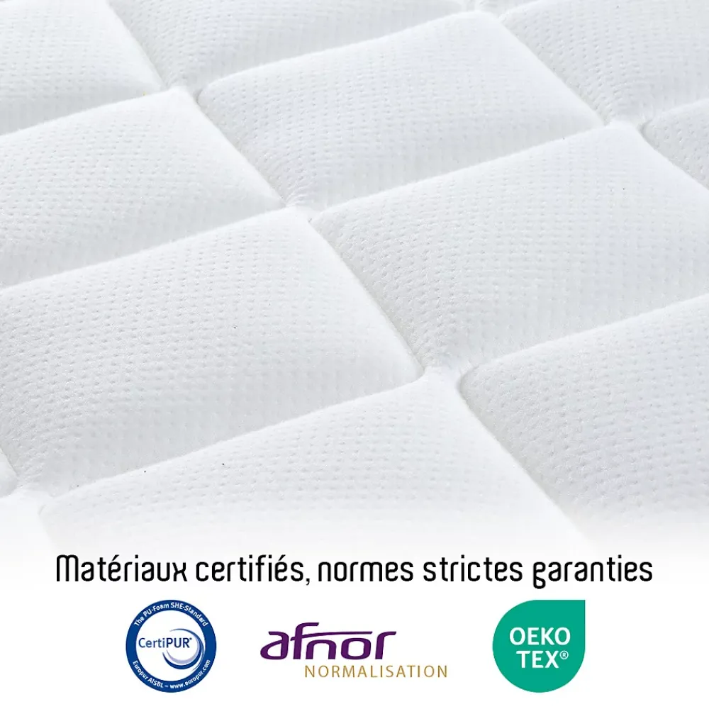 Bellecour Matelas Ressorts Bartoldi 140x200 cm Accueil Mousse supersoft* Matelas
