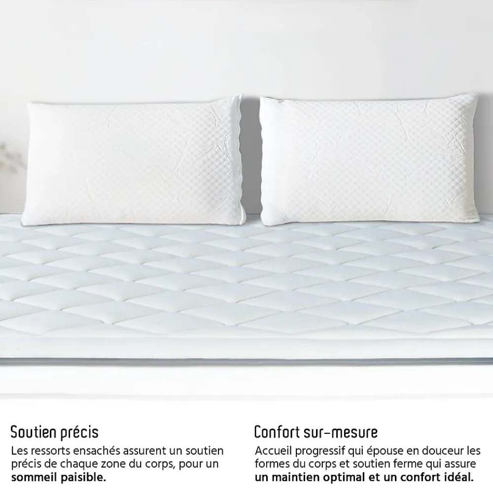 Bellecour Matelas Ressorts Bartoldi 140x200 cm Accueil Mousse supersoft* Matelas