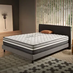 Naturalex Matelas Ressorts Ensachés Trilux - 180x200 - 24 cm - Mémoire de forme - Blue Latex - Couchage Indépendant - Réversible - 7 zones* Matelas
