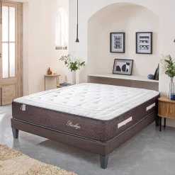 Bellecour Matelas Ressorts Privilège 90x200 cm Accueil Mousse hypersoft* Matelas