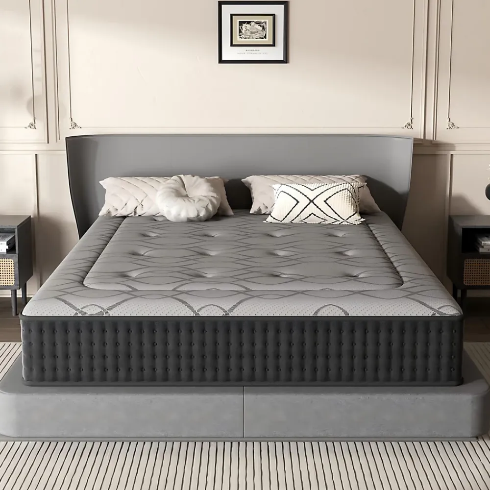 Teeno Matelas Ressorts 140x190 cm de Forme en Mousse et Ressorts, 30 cm Épaisseur* Matelas