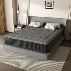 Matelas Ressorts 140x190 cm de Forme en Mousse et Ressorts, 25 cm Épaisseur><noscript><img width=