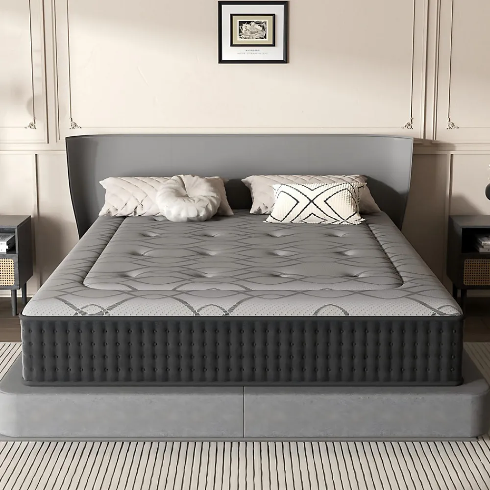 Matelas Ressorts 160x200 cm de Forme en Mousse et Ressorts, 28 cm Épaisseur>Teeno New