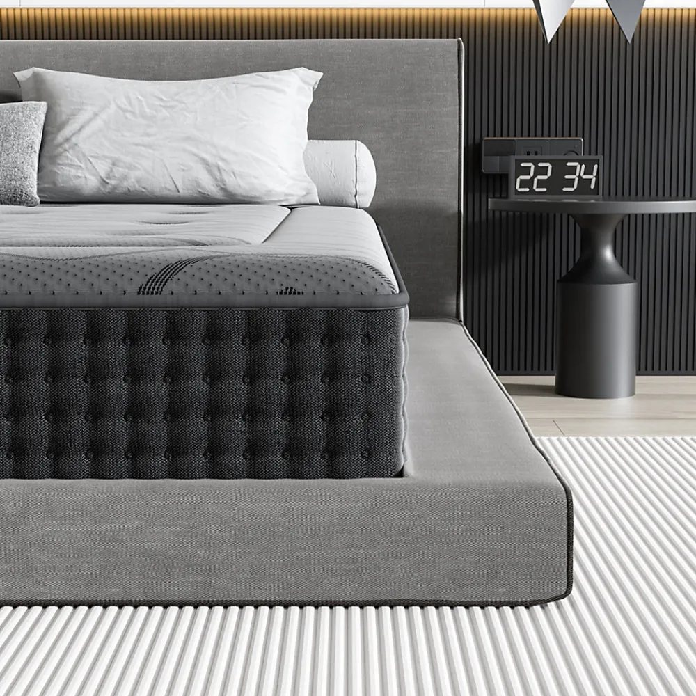 Matelas Ressorts 90x200 cm de Forme en Mousse et Ressorts, 30 cm Épaisseur>Teeno Online