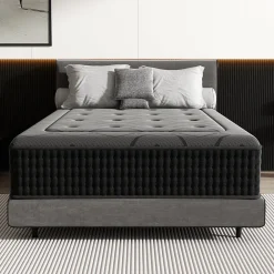 Matelas Ressorts 90x200 cm de Forme en Mousse et Ressorts, 30 cm Épaisseur><noscript><img width=