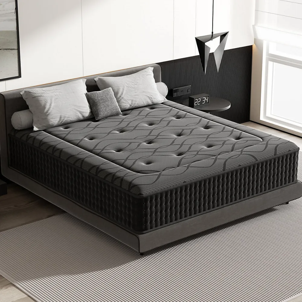 Matelas Ressorts 90x200 cm de Forme en Mousse et Ressorts, 30 cm Épaisseur>Teeno Online