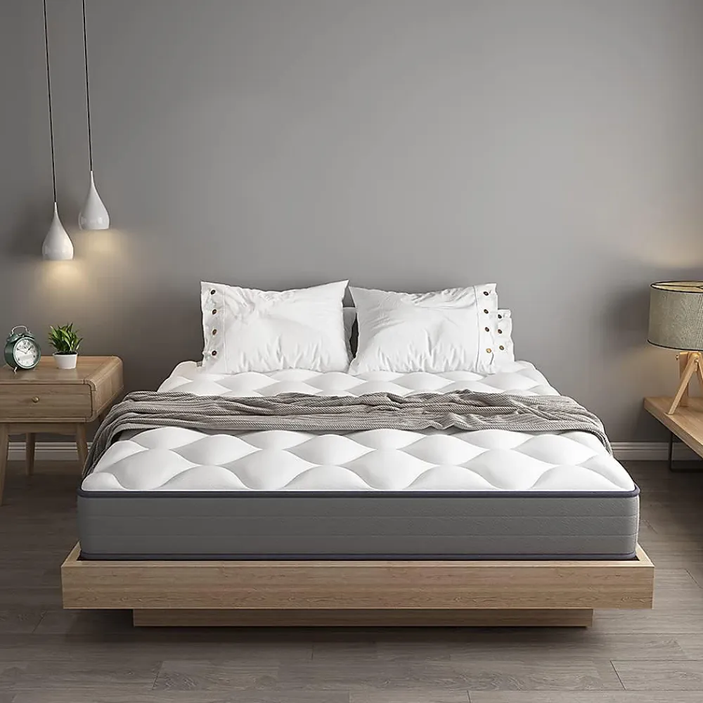 Teeno Matelas Ressorts 140x190cm de Forme en Mousse et Ressorts, 20 cm Épaisseur* Matelas