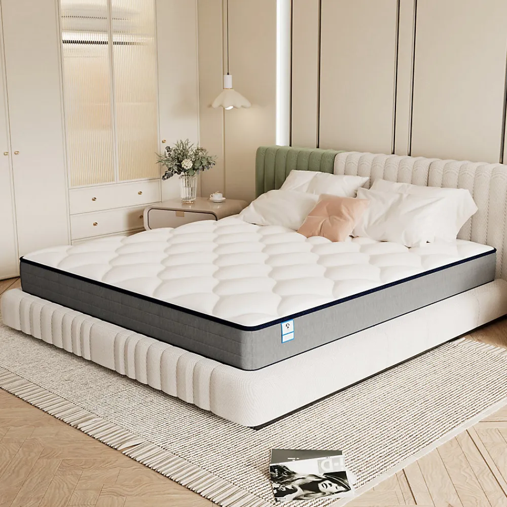 Matelas Ressorts 90x190x20cm, Confort, 7 Zones Ergonomique>Teeno