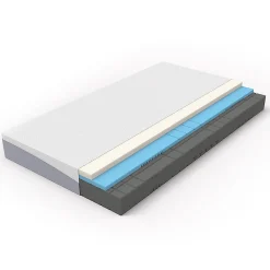 Matelas réversible 160x200cm,hauteur 20cm,degré de fermeté H3 & H4,côté souple et ferme,mousse confort 7 zones,Öko-Tex 100>Blackcolors Outlet