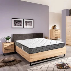 Matelas SAJA, réversible en mousse 3D, face été/ hiver, mémoire de forme, indépendance du couchage - 140 X 190 X 20 cm>Juanio New