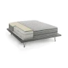 Matelas simple Dmili, orthopédique en mousse à mémoire de forme et microressorts ensachés,, 80x190h37 cm>Talamo Italia New