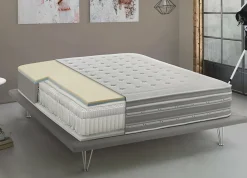 Matelas simple Dmili, orthopédique en mousse à mémoire de forme et microressorts ensachés,, 80x190h37 cm><noscript><img width=